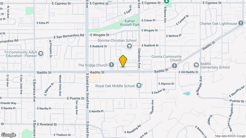 1167 E Badillo St Map and Location Details
