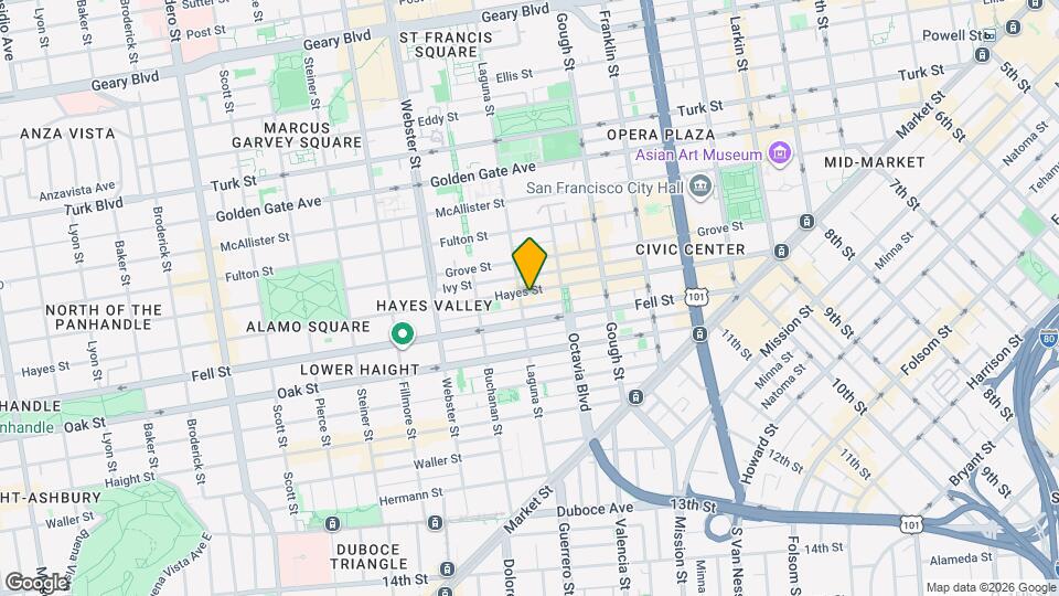 583 Hayes St Map and Location Details