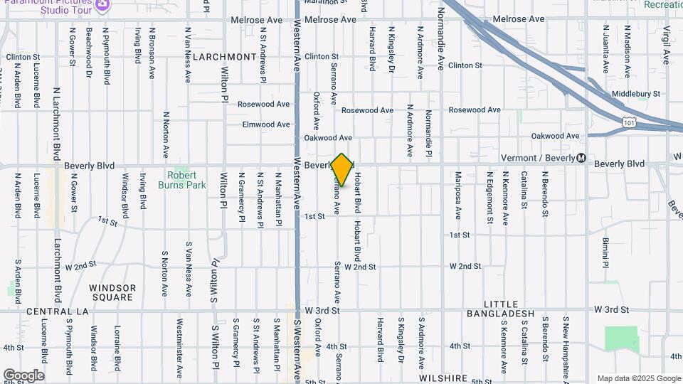 142 Serrano Ave Map and Location Details