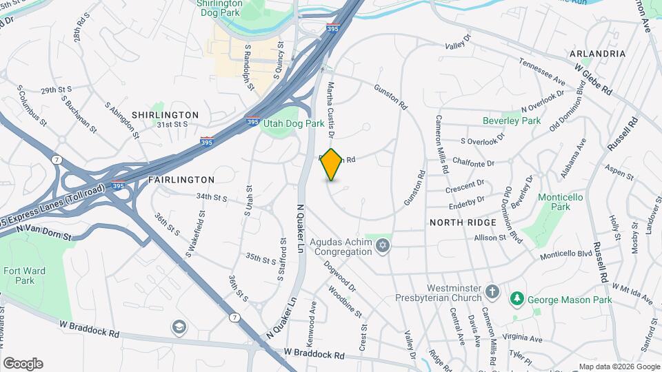 3309 Martha Custis Dr Mapa y Detalles de la Ubicación