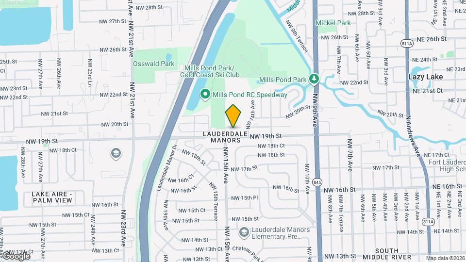 1480 NW 19th Ct Map and Location Details
