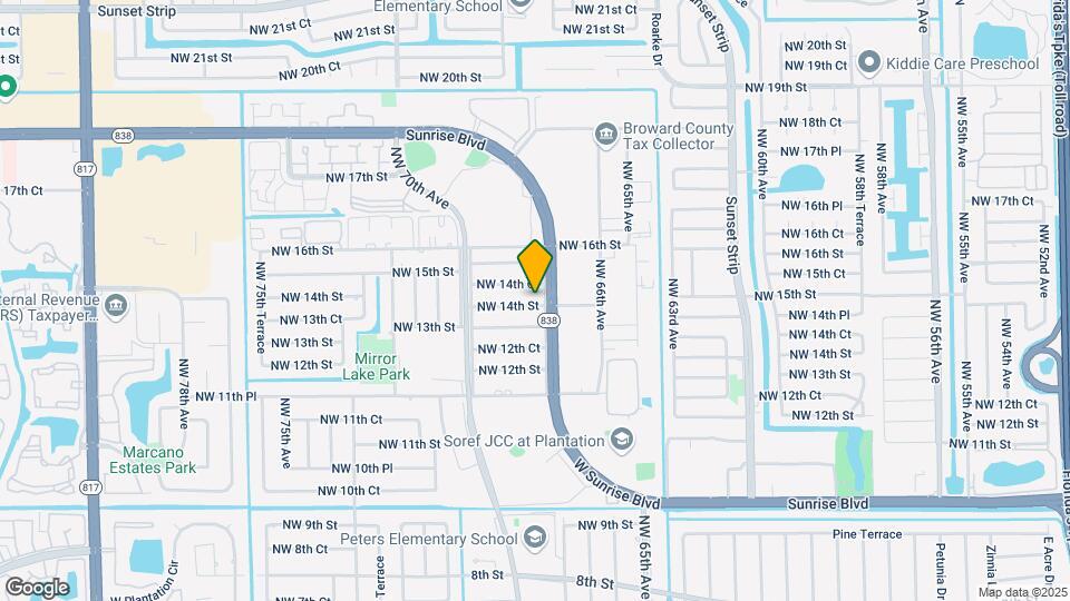 6815 NW 14th St Map and Location Details