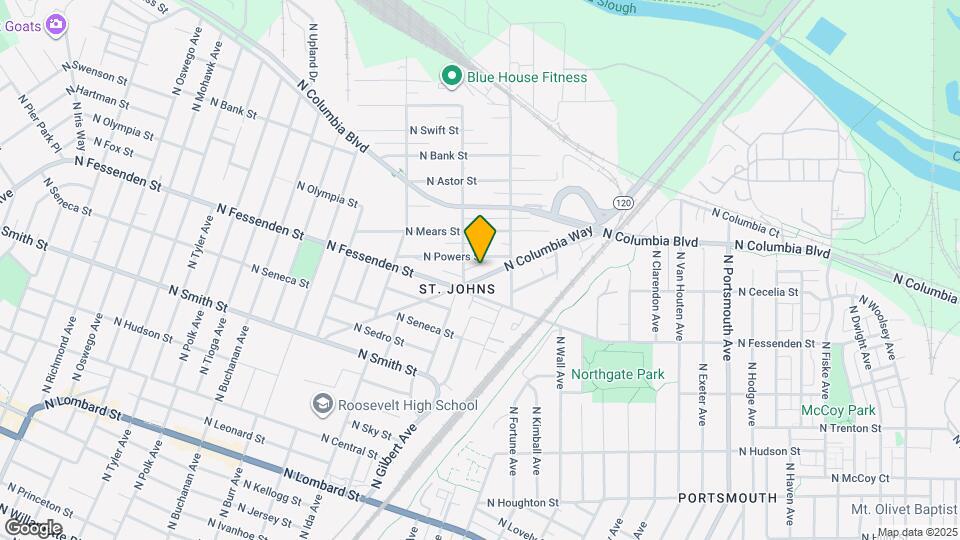 6661 N Columbia Way Map and Location Details