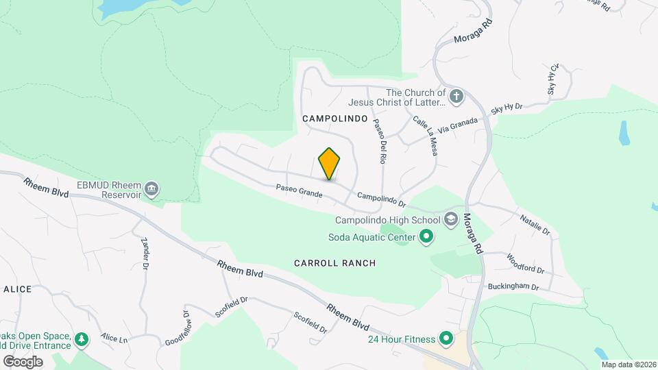 3863 Campolindo Dr Map and Location Details