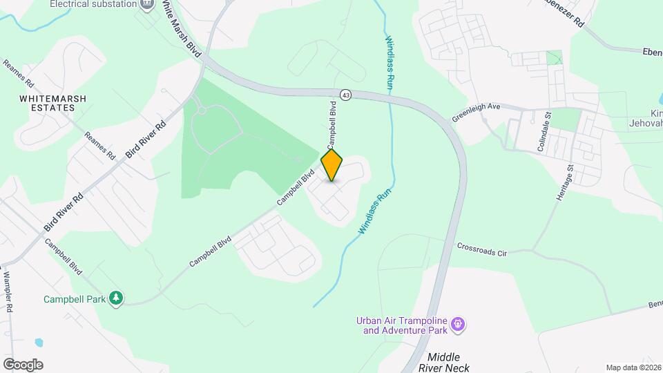 1006 Windlass Glen Rd Map and Location Details