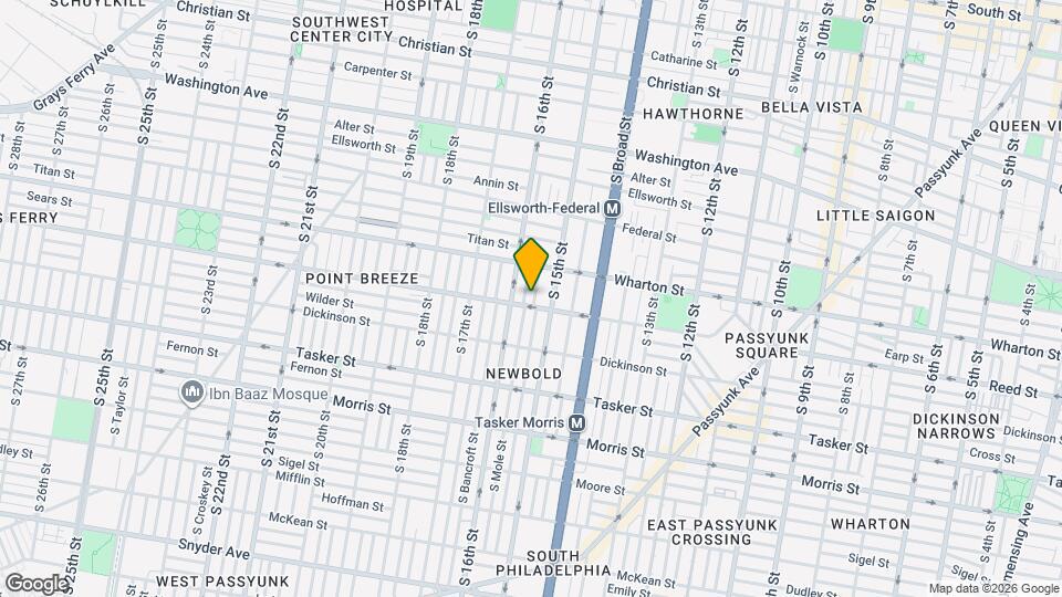 1338 S Hicks St Map and Location Details