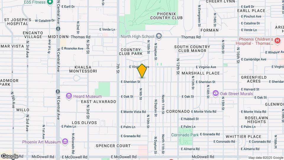 2505 N 9th St Mapa y Detalles de la Ubicación