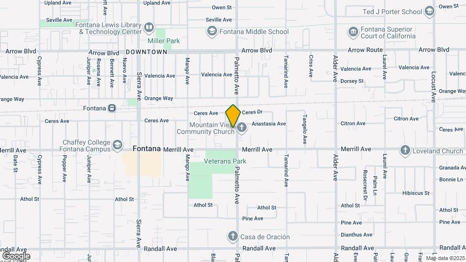 8834 Palmetto Ave Map and Location Details