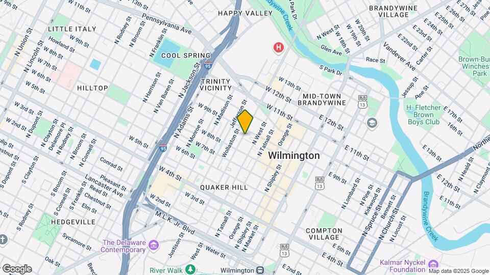 814 N Washington St Map and Location Details