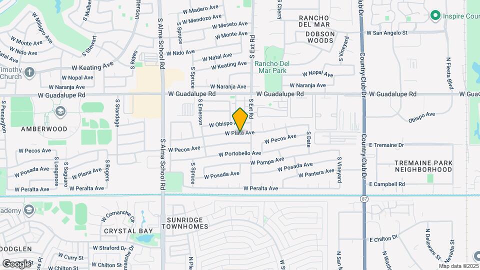 827 W Plata Ave Map and Location Details