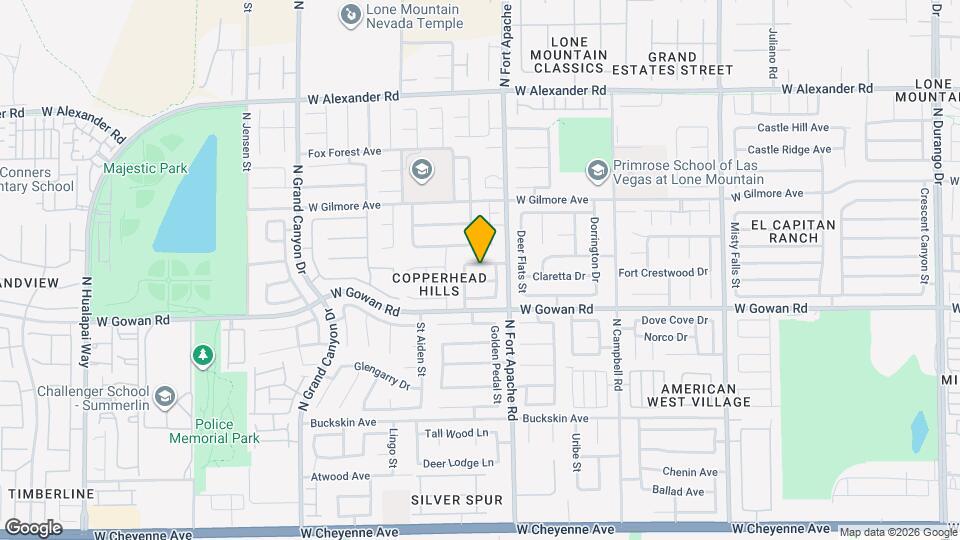 9317 Mountain Cliffs Ave Map and Location Details