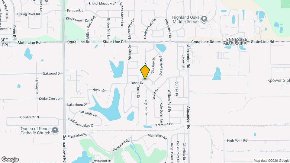 9186 Tahoe Dr Map and Location Details