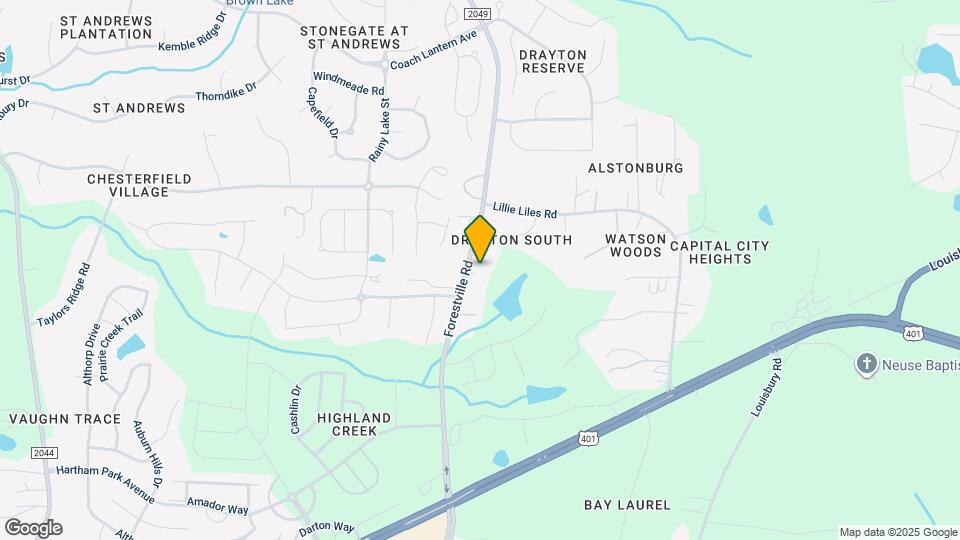 2601 Forestville Rd Map and Location Details