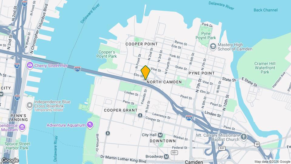 516 N 2nd St Map and Location Details