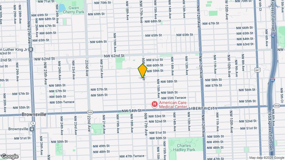 5820 NW 17th Ave Map and Location Details