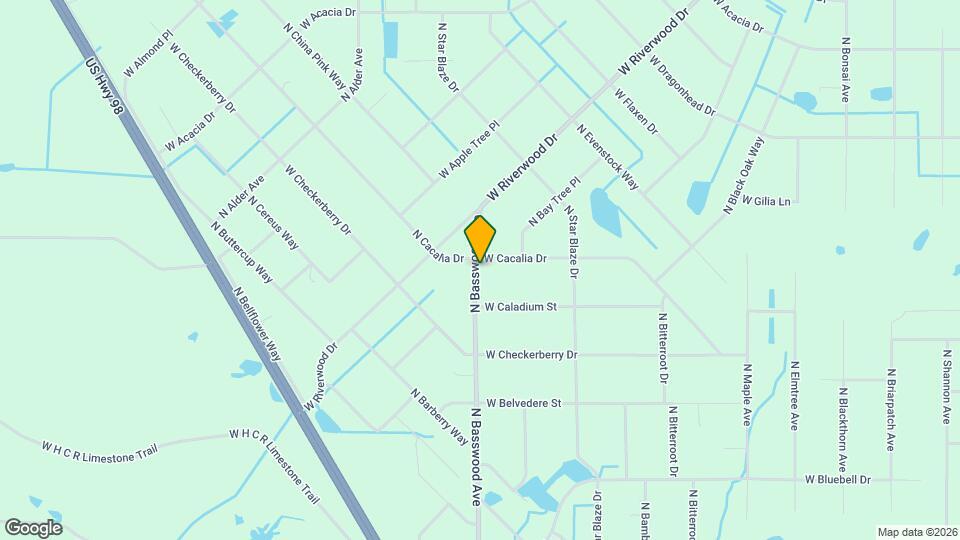 8935 N Basswood Ave Map and Location Details