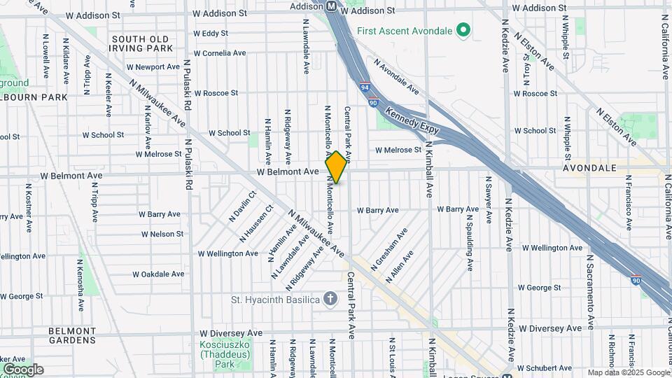 3131 N Monticello Ave Map and Location Details
