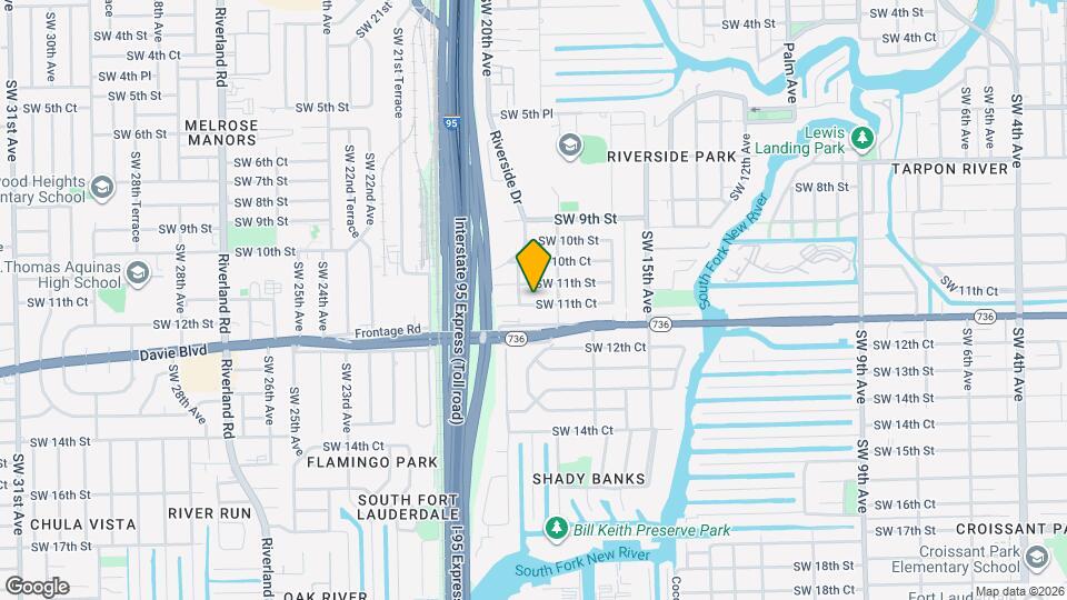 1821 SW 11th Ct Map and Location Details