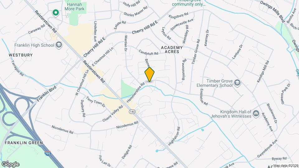 153 Hammershire Rd Map and Location Details