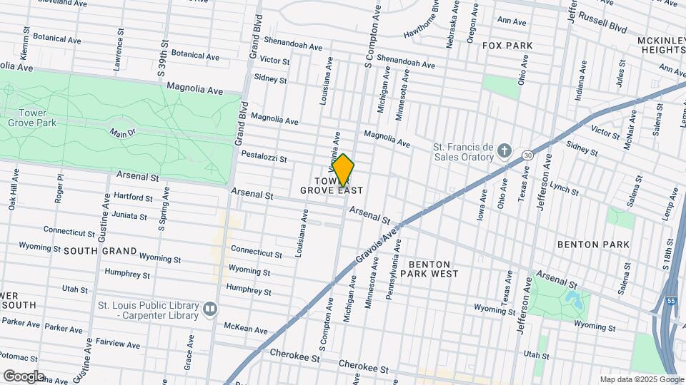 3005 S Compton Ave Map and Location Details