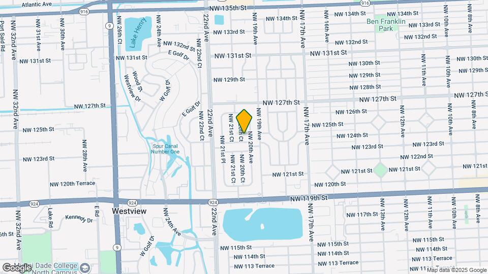 12415 NW 20th Ct Map and Location Details