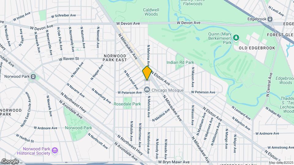 6202-6206 W Norwood St Map and Location Details