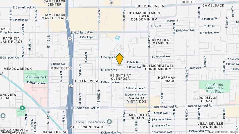 2138 E Turney Ave Map and Location Details