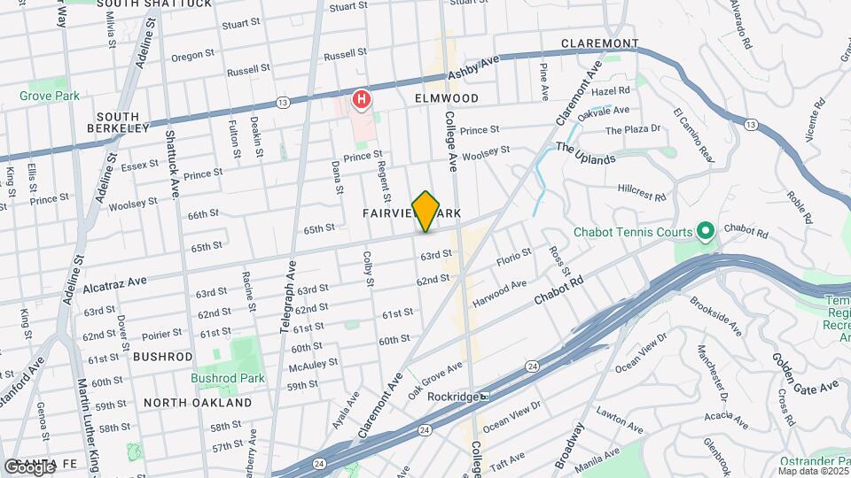 341 Alcatraz Ave Mapa y Detalles de la Ubicación