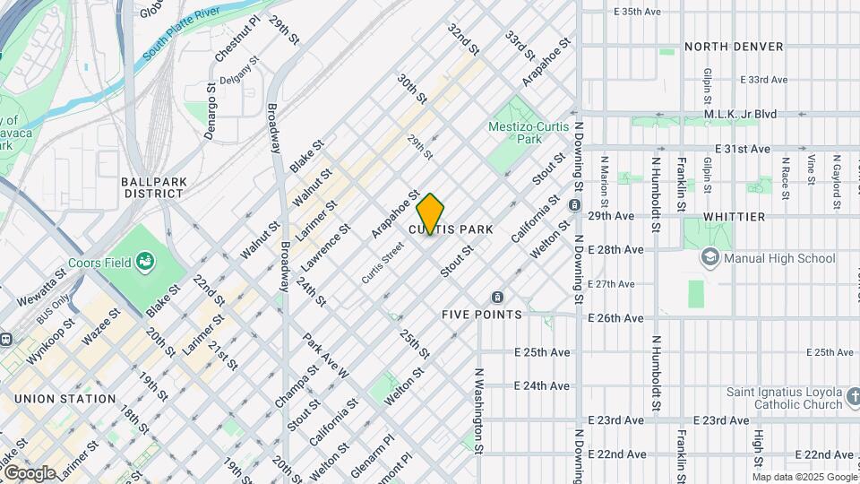 2707 Champa St Map and Location Details