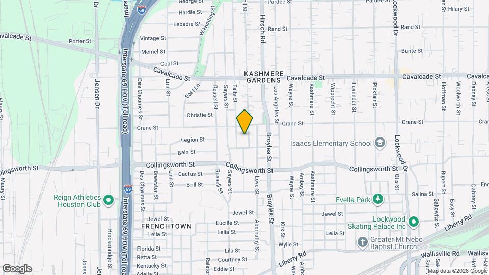 3909 Leffingwell St Map and Location Details