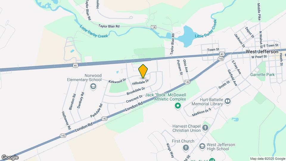 654 Hillsdale Dr Map and Location Details