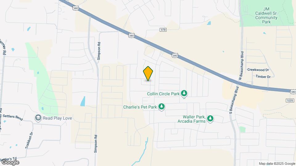 1314 Tamarack Dr Map and Location Details