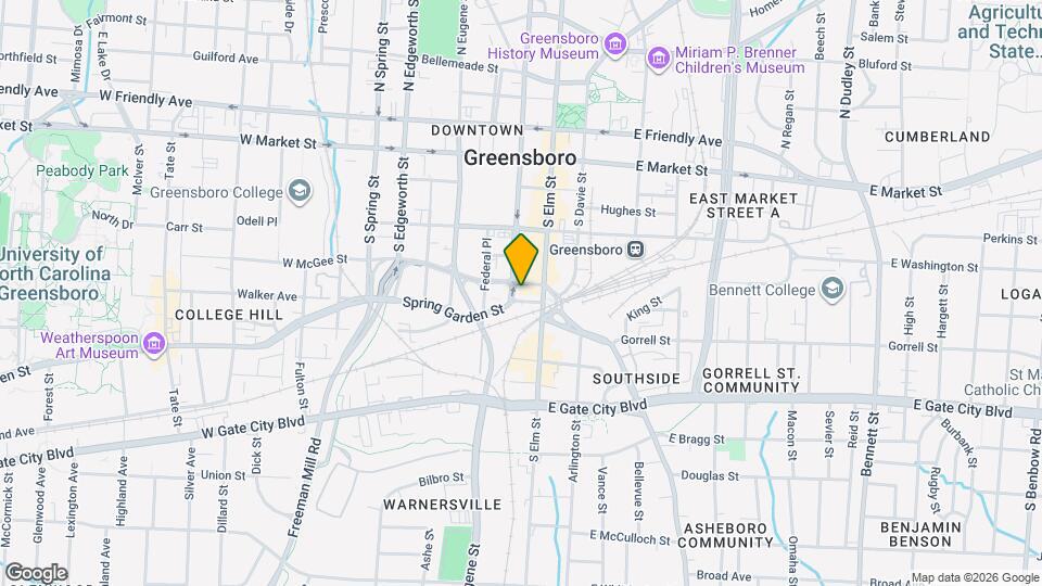 360 S Elm St, Unit 103 Map and Location Details