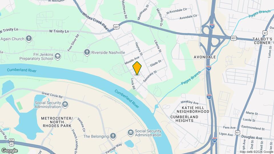 1607 Baptist World Center Dr Map and Location Details