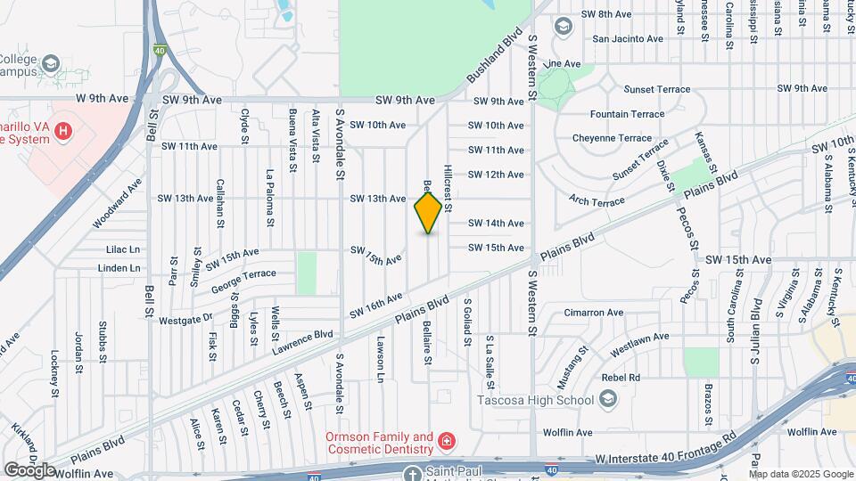 1310 Alta Vista St Map and Location Details