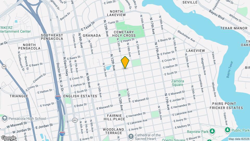 1301 E Cross St Map and Location Details