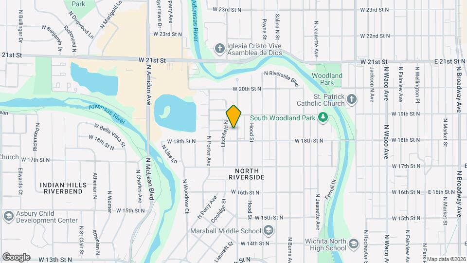 1921 N Garland St Map and Location Details