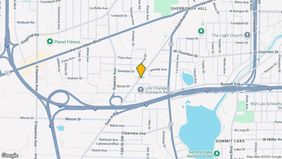 1365 East Ave Map and Location Details