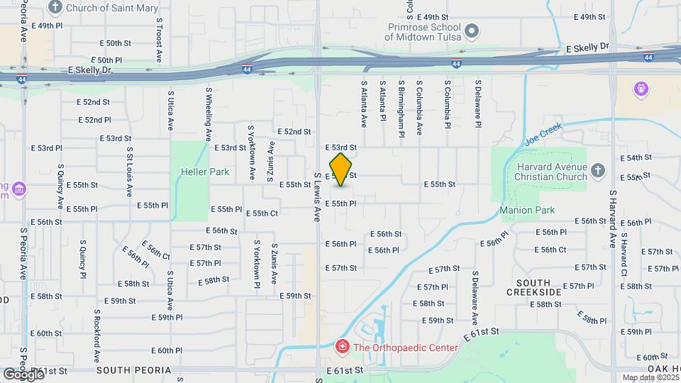 2411 E 55th Pl Map and Location Details