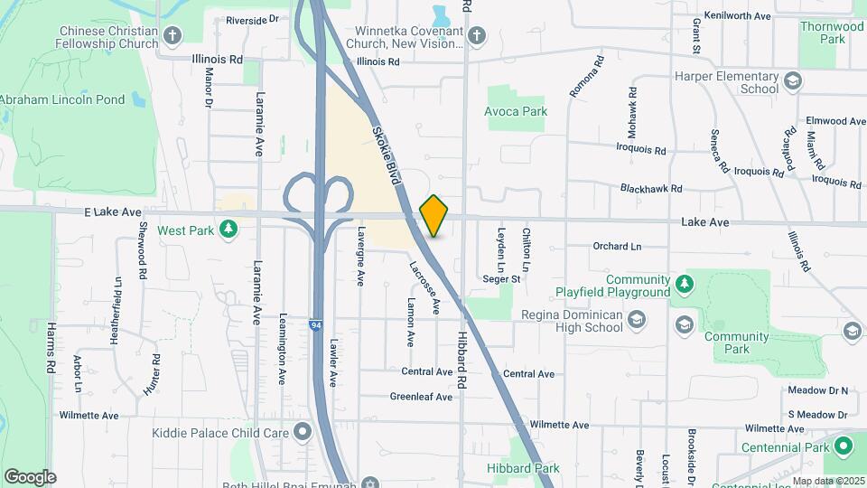 822 Skokie Blvd Map and Location Details