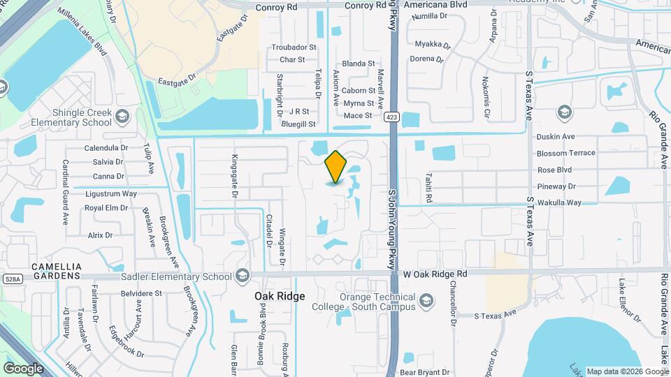 5579 Millenia Park Blvd Map and Location Details