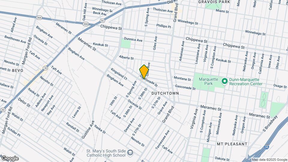 3819 Meramec St Map and Location Details