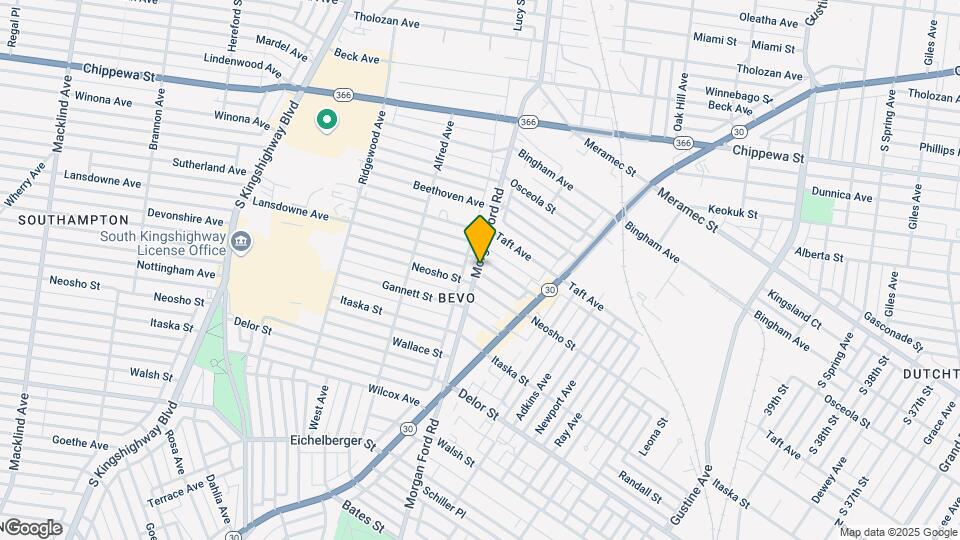 4550 Morganford Rd Mapa y Detalles de la Ubicación
