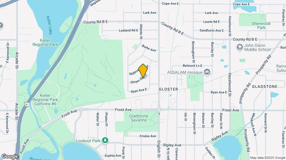 1238 Shryer Ave E Map and Location Details