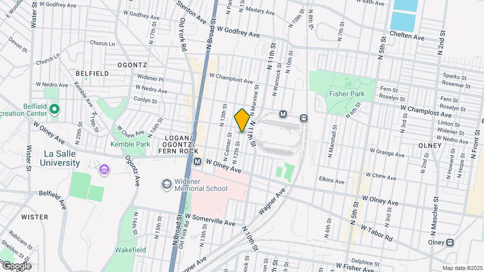 5743 N 12th St Map and Location Details