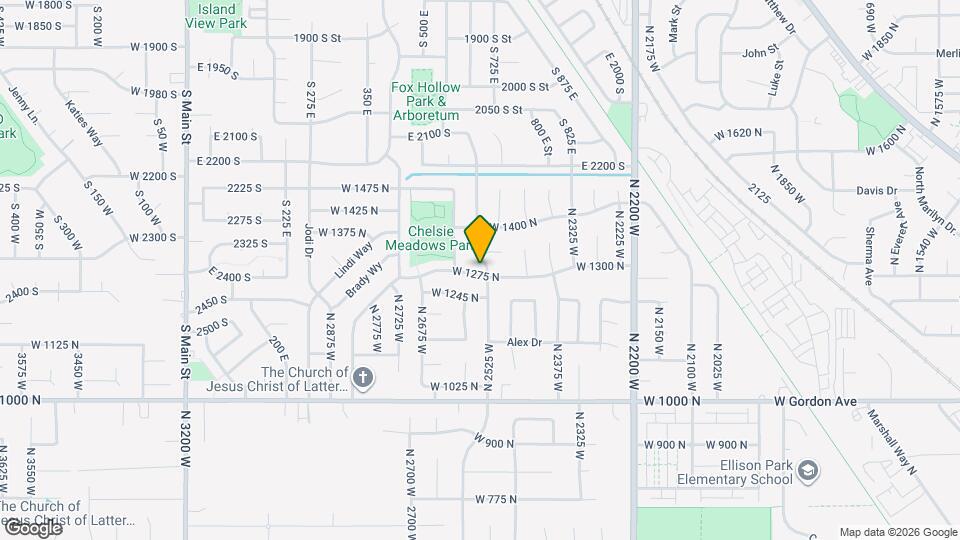 1283 N 2525 W Map and Location Details