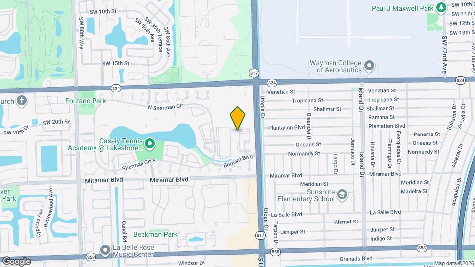 8100 SW 21st Ct Map and Location Details