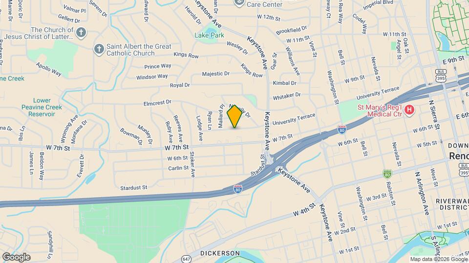 1370 University Terrace Mapa y Detalles de la Ubicación