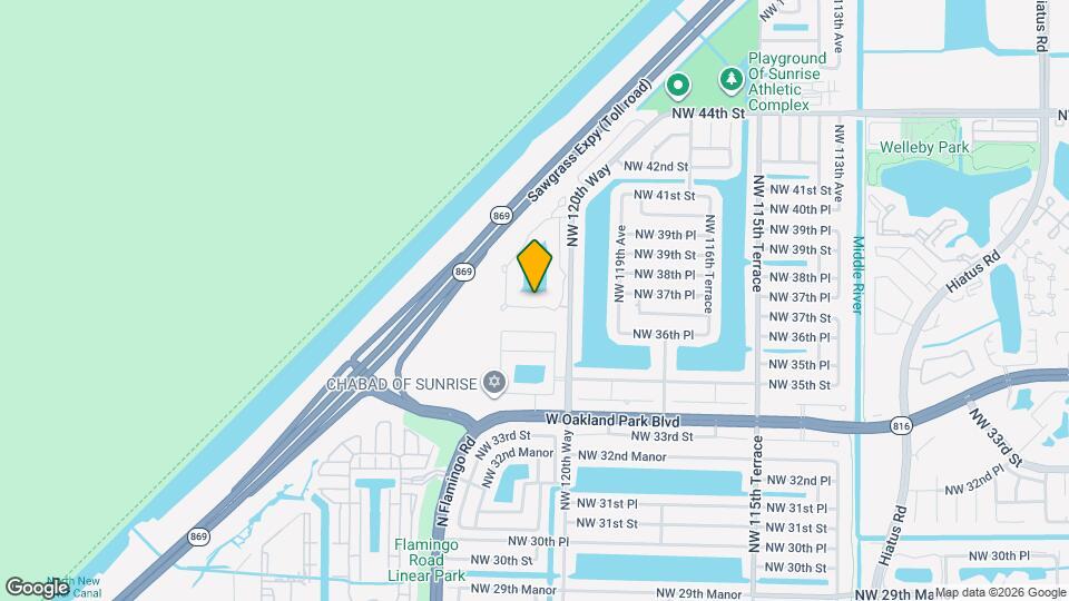 12153 NW 36th Pl Map and Location Details