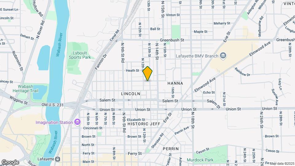 1213 Hartford St Map and Location Details